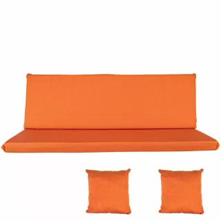 Poduszki RAVENNA na Huśtawkę Ogrodową 150cm + Jaśki Pomarańcz