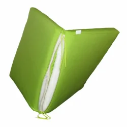 Poduszka ogrodowa w kolorze zielonym z zamkiem błyskawicznym. Idealna na taras lub do ogrodu.