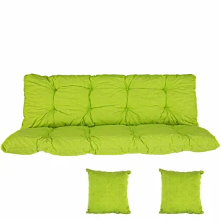 Poduszki na Huśtawkę Ogrodową MALIBU 130cm + Jaśki Limonka
