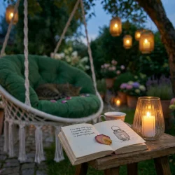 Poduszka na Bocianie Gniazdo BOHO Zielony