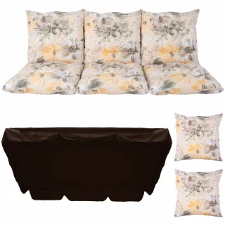 Poduszki na Huśtawkę Ogrodową RODOS 150cm Zestaw Wzór 45