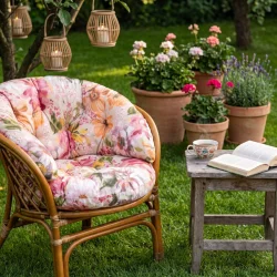Poduszka na fotel Ratanowy Różne Wzory CLASSIC W58