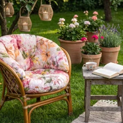 Poduszka na fotel Ratanowy Różne Wzory CLASSIC W58