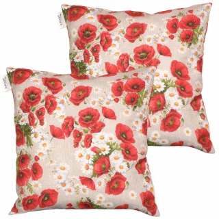 Jaśki / poduszki dekoracyjne do domu / ogrodu 45x45 na suwak komplet W56