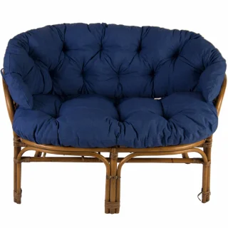 Poduszki na rattanowy komplet ogrodowy, chabrowe, do ogrodu lub na taras.