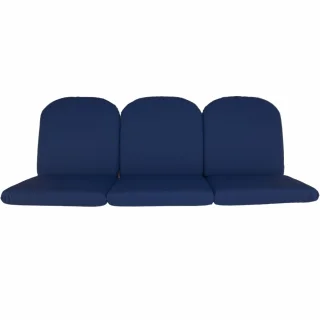 Poduszka ogrodowa 180cm, kolor chabrowy, przeznaczona na huśtawkę lub ławkę w ogrodzie.