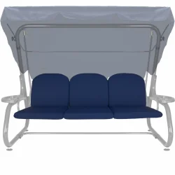 Poduszka na huśtawkę ogrodową 180 cm, w kolorze chabrowym.