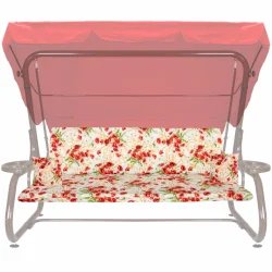 Poduszki ogrodowe 180cm z jaśkami, kolorowe kwiaty, na huśtawkę.