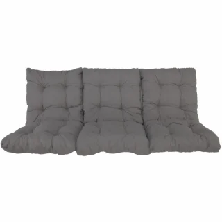 Poduszki ogrodowe 150cm na huśtawkę, pojedyncze, szare.