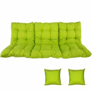 Poduszki na Huśtawkę Ogrodową HAWANA 180cm + Jaśki Limonka