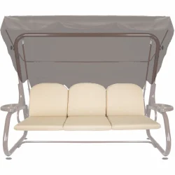 Poduszki ogrodowe 180cm na ławkę, w kolorze beżowym.