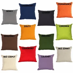 Poduszki dekoracyjne w różnych kolorach, 12 sztuk. Piękne, jednolite barwy idealne do wnętrz.