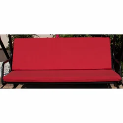 Czerwone poduszki 150cm na huśtawkę ogrodową. Poduszka z oparciem i siedziskiem.