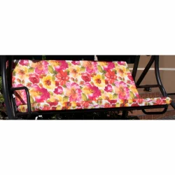 Poduszka na huśtawkę, rozmiar 150 cm, w kolorowe kwiatowe wzory, idealna do ogrodu.