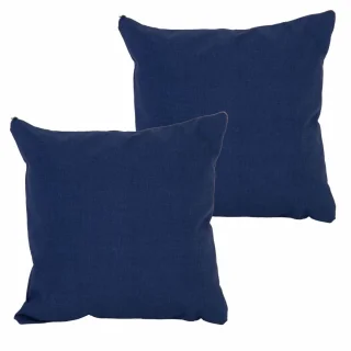 Zestaw jaśków dekoracyjnych na kanapę, chabrowy kolor.