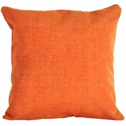 Pomarańczowy jasiek dekoracyjny na kanapę. Pojedynczy, jednolity kolor.