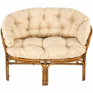 Poduszki na rattanowe meble ogrodowe, beżowe, na sofę. Idealne na taras.