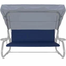 Poduszka ogrodowa 180cm, na huśtawkę, pojedyncza, chabrowa.