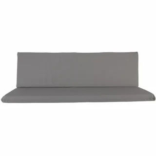 Poduszki ogrodowe 180cm w kolorze szarym. Idealne na ławkę do ogrodu.