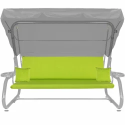 Poduszki ogrodowe 180cm na huśtawkę, w limonkowym kolorze, z jaśkami. Idealne do ogrodu.