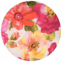 Poduszka ogrodowa 180cm na taras, z wzorem w kolorowe kwiaty.