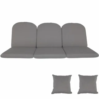 Poduszki Szare na Huśtawkę Ogrodową BAHAMA RIMINI 150cm + Jaśki 