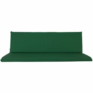 Poduszka ogrodowa 180cm na ławkę w kolorze zielonym. Połączenie siedziska i oparcia.