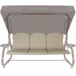 Poduszka na huśtawkę ogrodową o rozmiarze 180 cm w kolorze beżowym. Przeznaczona do ogrodu lub na taras.