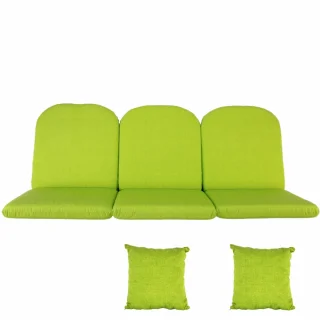 Poduszki ogrodowe 180cm na huśtawkę, jasna zieleń, komplet z jaśkami.