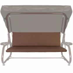 Poduszka na huśtawkę ogrodową 180 cm, w kolorze brązowym. Przeznaczona do użytku na tarasie lub w ogrodzie.