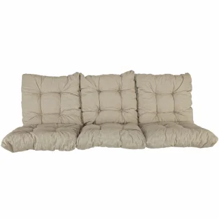 Poduszka ogrodowa 180cm na huśtawkę w kolorze beżowym, kompletna.