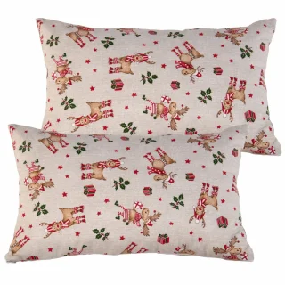 Jaśki poduszki świąteczne dekoracje 2szt. 55x35 WŚ1