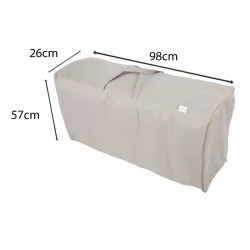 Torba na leżak i poduszki ogrodowe, mieści cały zestaw. W kolorze szarym.
