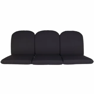 Poduszka ogrodowa 150cm na ławkę, antracyt. Pojedyncza poduszka z trzema segmentami.