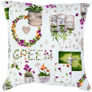 Poszewka dekoracyjna z suwakiem na jasiek / poduszkę do domu / ogrodu 45x45 W20