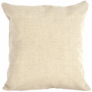 Poszewka dekoracyjna na poduszkę do domu, w kolorze beżowym, z delikatnym, jednolitym wzorem. Pojedyncza, kwadratowa.