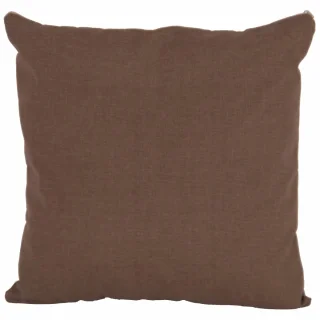 Pojedyncza poszewka dekoracyjna do domu w brązowym kolorze.