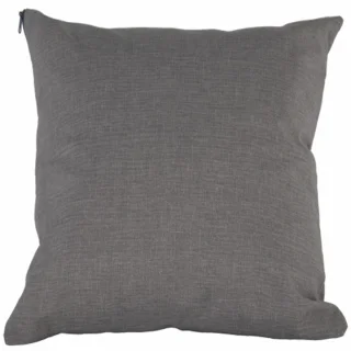 Szara poszewka na poduszkę do domu, pojedyncza, gładka. Idealna na kanapę lub do sypialni.