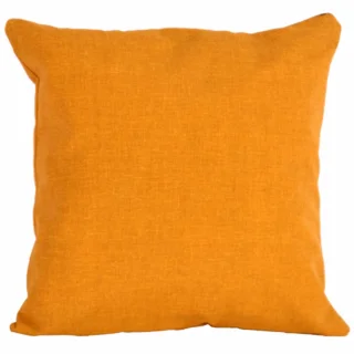 Poszewka dekoracyjna na poduszkę do domu w kolorze żółtym. Pojedyncza poszewka bez wzoru.