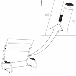 Dystans do rur "D" Huśtawki Ogrodowej PREZYDENT