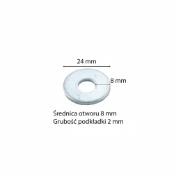 Podkładka metalowa M8