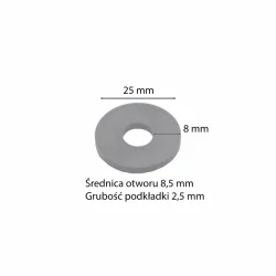 Podkładka plastikowa M8