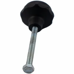 Pokrętło do daszku huśtawki ogrodowej, pojedyncza sztuka, czarne, z metalowym gwintem. Idealne do montażu osłony.