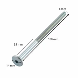 Śruba M6x100