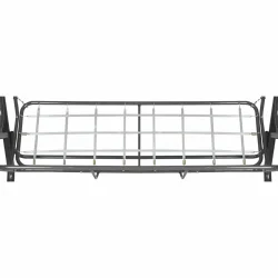 Metalowy stelaż huśtawki ogrodowej z siatkowym wzorem. Przeznaczony do montażu siedziska i oparcia.