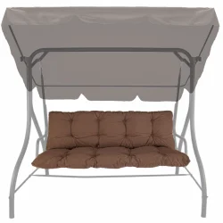 Poduszka na huśtawkę ogrodową 150cm, brązowa. Idealna do ogrodu lub na taras, pojedyncza poduszka.