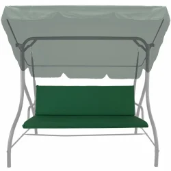 Poduszka na huśtawkę ogrodową 150cm, ciemnozielona. Idealna do ogrodu lub na taras.