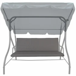 Poduszka na huśtawkę ogrodową, szara, rozmiar 150cm. Idealna do ogrodu lub na taras.