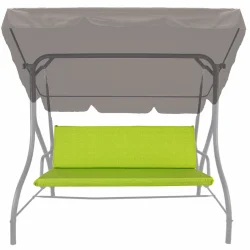 Poduszka na huśtawkę ogrodową 150cm, limonkowa. Idealna do ogrodu lub na taras.