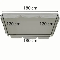 Poduszki na Huśtawkę Ogrodową CLASSIC 150cm Zestaw W51